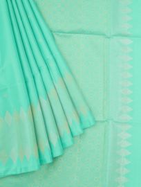 Gracecharm Pure Soft Silk Diamond Butta with Geometric Brocade Pallu Saree