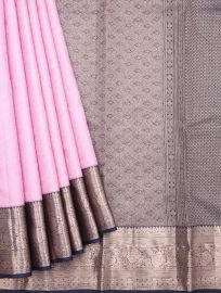 Vivaha Pure Silk Kanchipuram Animal and Floral Brocade Motif with Zari Border Saree