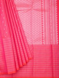Gracecharm Elegant Pure Soft Silk Striped and Butta Design with Border Saree