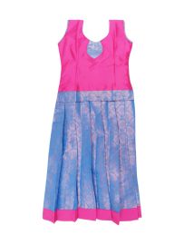 Charming Girls Readymade Art Silk Pattu Pavadai Set