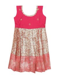 Graceful Essence Art Silk Readymade Girls Frock