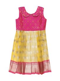 Graceful Essence Art Silk Readymade Girls Frock