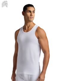 Warior Men's 100% Organic Cotton White Classic Vest