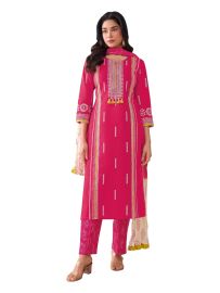 Graceful Muse Readymade Geometric Butta Ornamental Salwar Kameez
