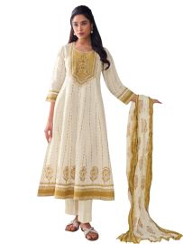 Graceful Muse Readymade Floral Yoke Embroidered Salwar Kameez