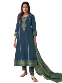 Graceful Muse Readymade Ornamental Paisley Panel Embroidered Salwar Kameez