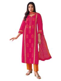 Graceful Muse Readymade Floral Butta Sequin Panel Salwar Kameez