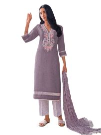 Graceful Muse Readymade Floral Bird Panel Yoke Embroidered Salwar Kameez