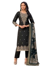 Graceful Muse Readymade Paisley Butta Keyhole Neck Embroidered Salwar Kameez