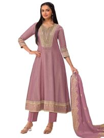 Graceful Muse Readymade Polka Butta Notch Neck Embroidered Salwar Kameez
