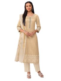 Graceful Muse Readymade Floral Butta Yoke Embroidered Salwar Kameez