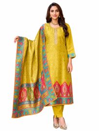 Graceful Muse Readymade Bandhani Diamond Jaal Salwar Kameez
