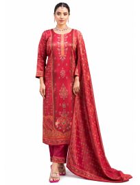 Graceful Muse Readymade Floral Butta Round Neck Salwar Kameez