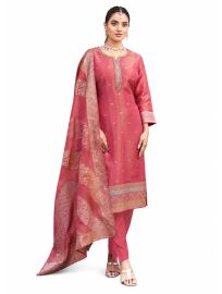 Graceful Muse Readymade Butta Embroidered Round Neck Salwar Kameez