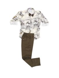 Graceful Essence Cotton Boys Full Pant Set – Stylish and Comfortable