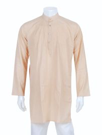 Graceful Essence Men’s Elegant Plain Kadhi Cotton Kurta
