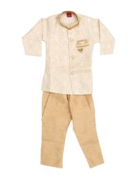 EliteCharm Boys Premium Embroidered Readymade Sherwani Set