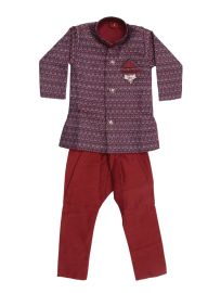 EliteCharm Boys Premium Embroidered Readymade Sherwani Set