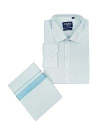 KKV Men’s Full Sleeve Tissue Cotton Readymade Shirt and Dhoti Set
