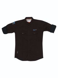 Gracecharm Boys Denim Casual Full Sleeve Shirt