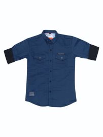 Gracecharm Boys Denim Casual Full Sleeve Shirt