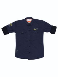 Gracecharm Boys Denim Casual Full Sleeve Shirt