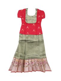 Charming Girls Readymade Silk Pattu Pavadai Set