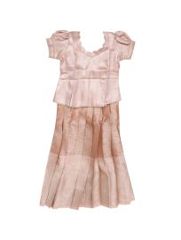 Charming Girls Readymade Tissue Pattu Pavadai Set