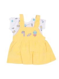Graceful Essence Baby Girls Cotton Mix Readymade Frock 