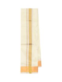Men’s Traditional Pure Mix Silk Dhoti and Angavastram