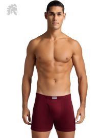 Warior Men's Port 100% Organic Cotton Inner Elastic Boxer Brief