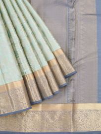 Gracecharm Uppada Silk Geometric Leaf with Diamond Lattice Pallu Saree