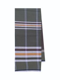 Men’s Premium Cotton Plaid Checked Design With Horizontal Bands Lungi