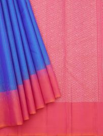 Gracecharm Elegant Pure Soft Silk Striped Design Contrast Border Saree