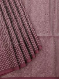Gracecharm Pure Soft Silk Diamond Lattice Geometric Pallu Saree