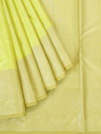 Vivaha Pure Silk Floral Jaal with Geometric Brocade Pallu Saree