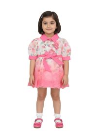 Graceful Essence Cotton Girls Fancy Readymade Western Frock