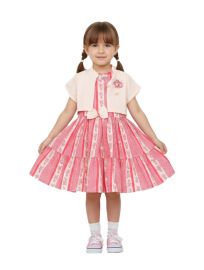 Graceful Essence Cotton Girls Fancy Readymade Western Frock