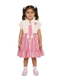 Graceful Essence Cotton Girls Fancy Readymade Western Frock