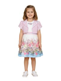Graceful Essence Cotton Girls Fancy Readymade Western Frock