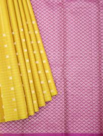 Gracecharm Elegant Pure Soft Silk Striped Design with Border Saree