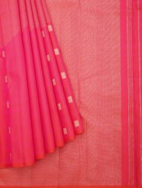 Gracecharm Elegant Pure Soft Silk Wavy Stripe and Butta Design Borderless Saree