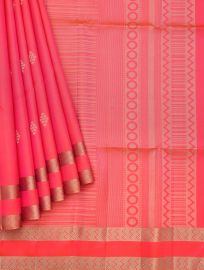 Gracecharm Elegant Pure Soft Silk Butta Design with Border Saree