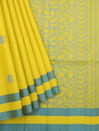 Gracecharm Elegant Pure Soft Silk Butta Design with Border Saree