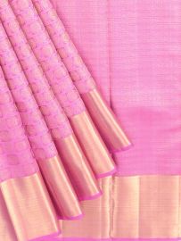 Vivaha Kanchipuram Pure Silk Annapakshi Chakra Grid with Geometric Pallu Saree