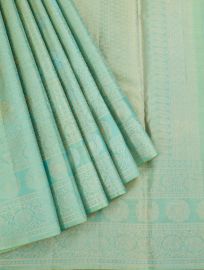 Gracecharm Uppada Silk Floral Butta with Geometric Jaal Pallu Saree