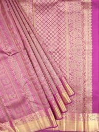 Vivaha Kanchipuram Pure Silk Traditional Motif with Floral Jaal Pallu Saree