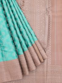 Vivaha Kanchipuram Pure Silk Floral Vine Jaal with Ornamental Pallu Saree