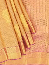 Vivaha Arani Pure Silk Medallion Butta with Zari Border Saree