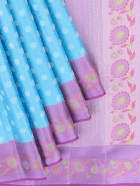 Vivaha Pure Silk Floral Butta Lattice with Floral Pallu Saree